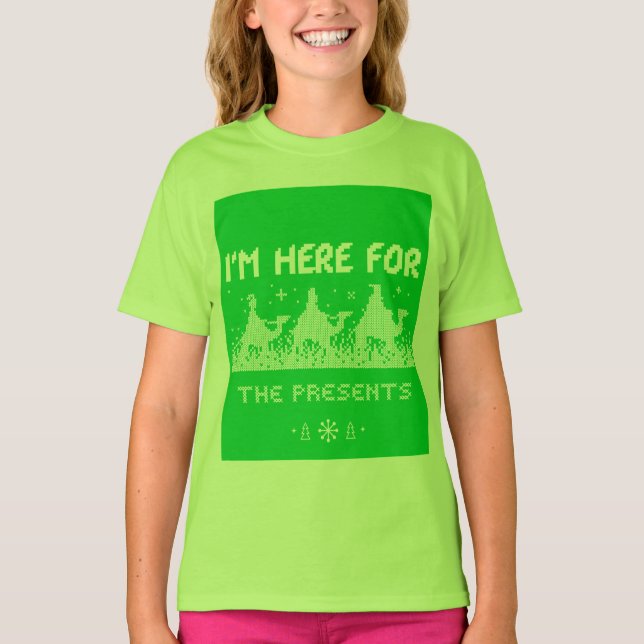 Camiseta Estou aqui pelos presentes (Frente)