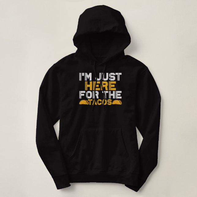 Camiseta Estou aqui pelos Tacos (Frente do Design)