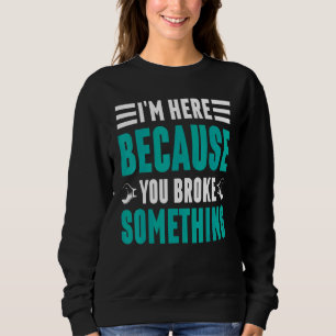 Camiseta Estou aqui porque você quebrou alguma ponte de mat