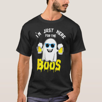 Camiseta Estou Aqui Só Para Os Vaias  Abóbora De Halloween 