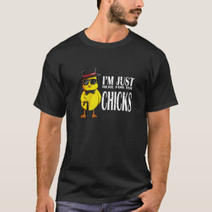 Camiseta Estou Aqui Só Pelas Galinhas Galinha Voa Frango Ch