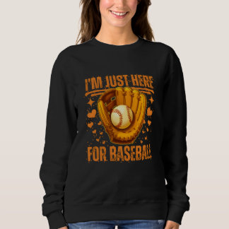Camiseta estou aqui só pelo beisebol