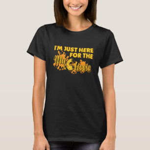 Camiseta Estou Aqui Só Pelo Macarrão Com Queijo Macarrão E