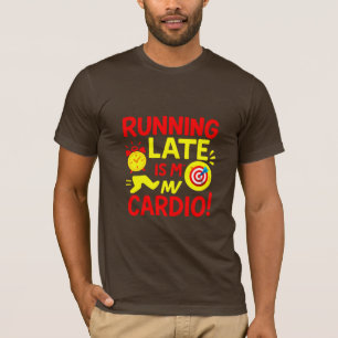 Camiseta Estou Atrasado É Meu Cardio Engraçado