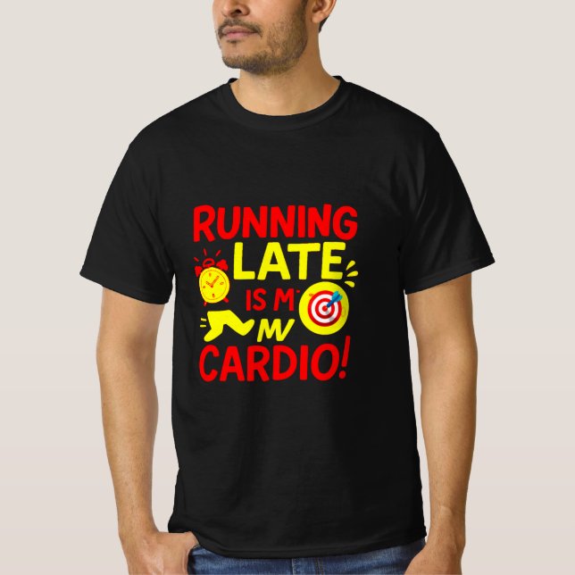 Camiseta Estou Atrasado É Meu Cardio Engraçado (Frente)
