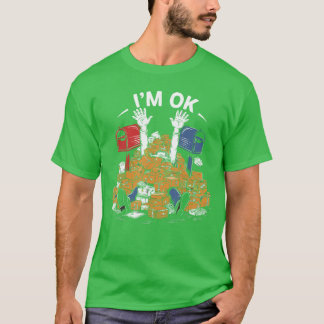 Camiseta Estou Bem Amante do Trabalhador Postal Divertido P