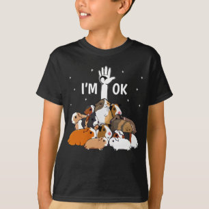Camiseta Estou bem, cobaias engraçadas.