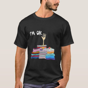 Camiseta Estou Bem Costurando Costureira de Tecidos