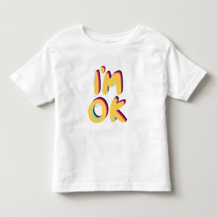 Camiseta Estou Bem – Design de Tipografia Retro Positiva