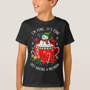 Camiseta Estou Bem Está Bem Só Tendo Colapso Engraçado Chri