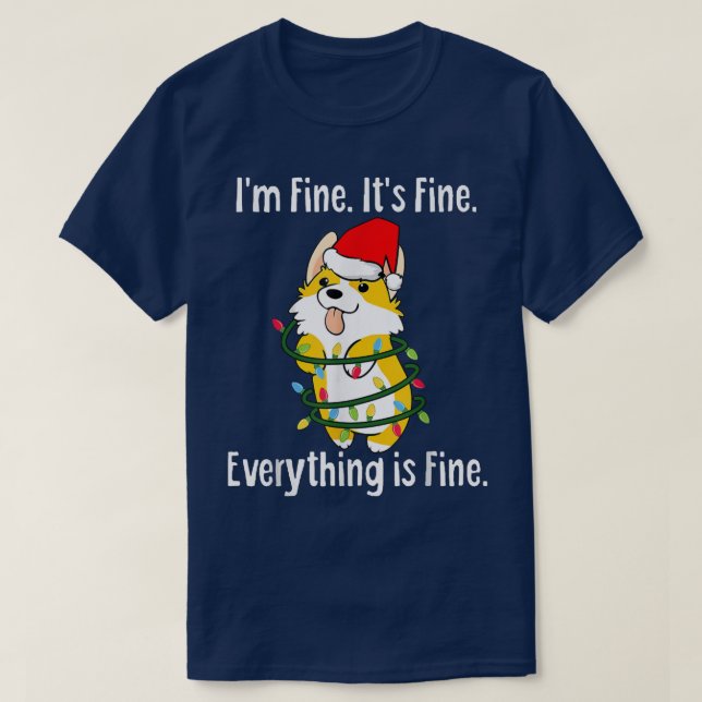 Camiseta Estou bem, está tudo bem. (Frente do Design)