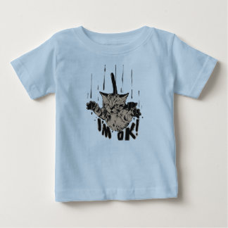 Camiseta Estou bem-gato caindo