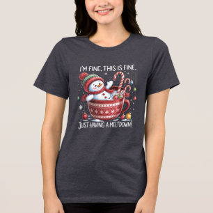 Camiseta Estou Bem Isso Está Bem Só Tendo Um Colapso Derret