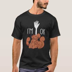 Camiseta Estou bem Pai de esquilo