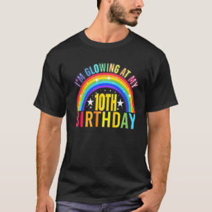 Camiseta Estou brilhando na minha 10ª Festa de aniversário 