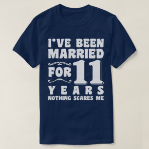 Camiseta Estou Casado Há 11 Anos Aniversário de Casamento