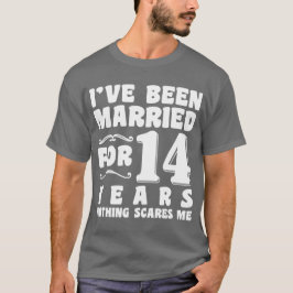 Camiseta Estou Casado Há 14 Anos Aniversário de Casamento