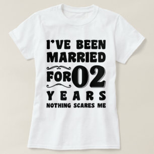 Camiseta Estou Casado Há 2 Anos Festa de Casamento Engraçad