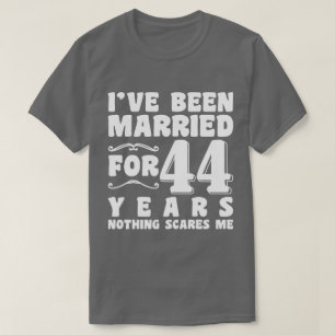 Camiseta Estou Casado Há 44 Anos Casamento Romântico