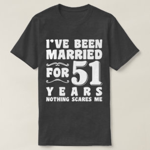 Camiseta Estou Casado Há 51 Anos Marido Esposa Engraçado