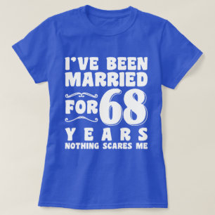 Camiseta Estou Casado Há 68 Anos Presente de Encontro