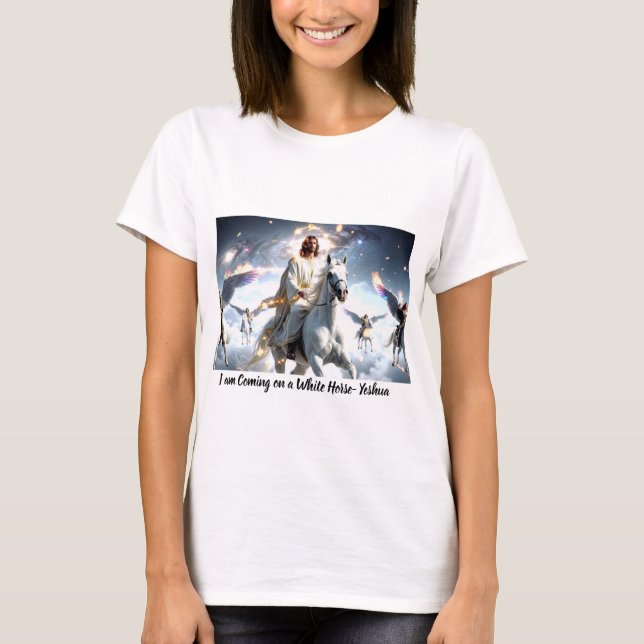 Camiseta Estou chegando em um Cavalo Branco (Frente)