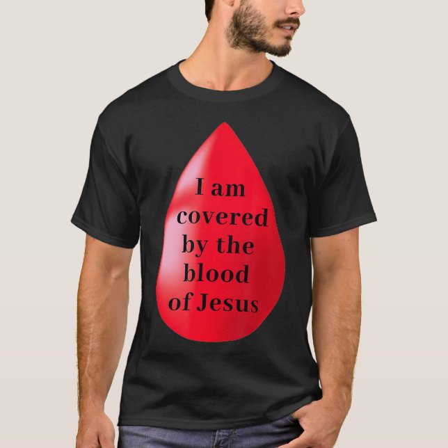 Camiseta Estou Coberto Pelo Sangue De Jesus (Frente)