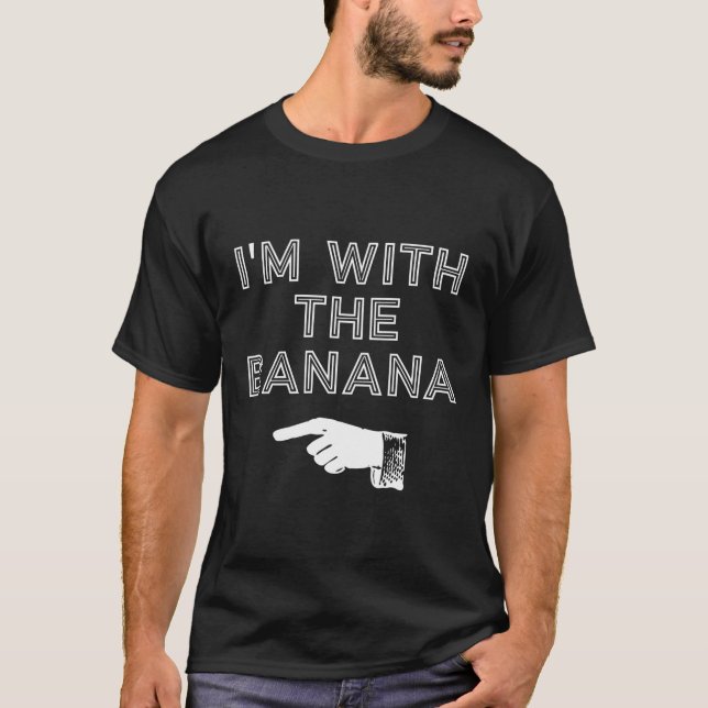 Camiseta Estou Com A Banana, Simples Fatura De Halloween. (Frente)