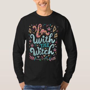 Camiseta Estou com a bruxa