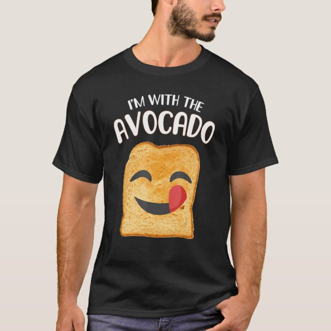 Camiseta Estou com a fantasia 4 do Dia das Bruxas do Avocad (Frente)