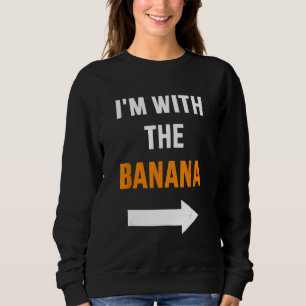 Camiseta Estou com a fantasia de casal do parceiro de banan