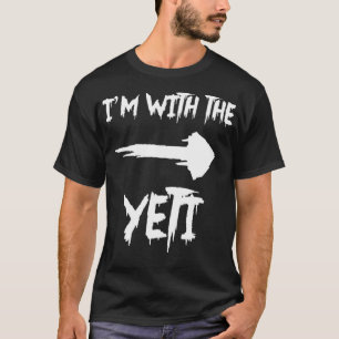 Camiseta Estou com a fantasia de Yeti, Engraçada.