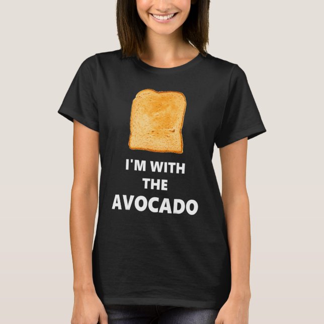 Camiseta Estou com a fantasia do Dia das Bruxas do Avocado (Frente)