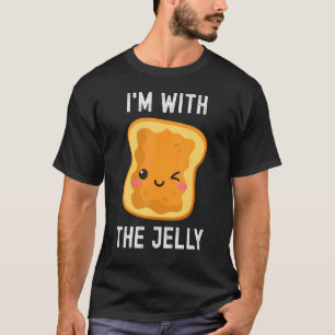 Camiseta Estou com a Manteiga de Amendoim da Geleia.