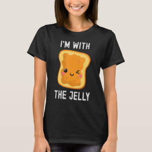 Camiseta Estou com a Manteiga de Amendoim da Geleia.