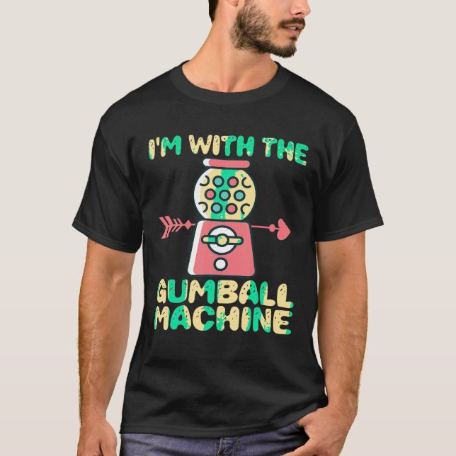 Camiseta Estou com a Máquina de Gumball a combinar com o Ha (Frente)