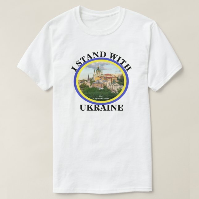 CAMISETA ESTOU COM A UCRÂNIA (Frente do Design)