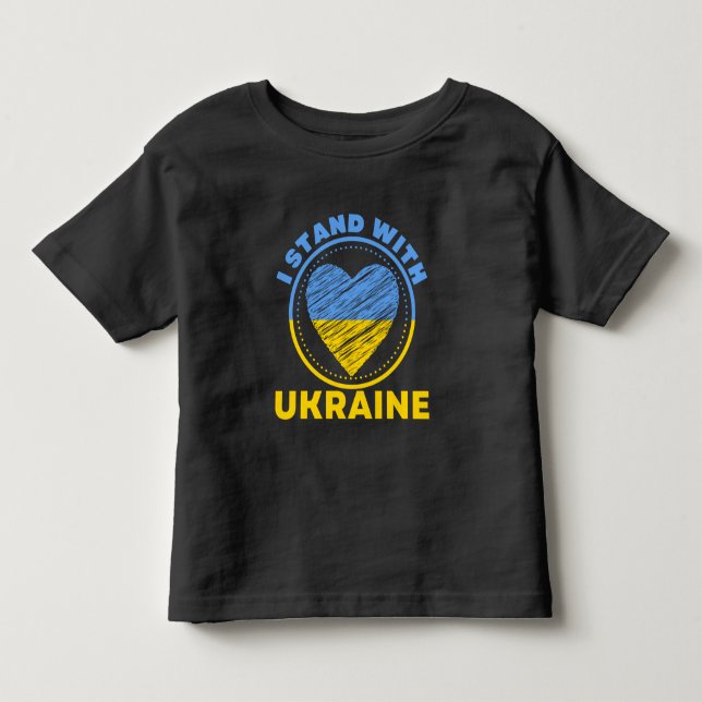 CAMISETA ESTOU COM A UCRÂNIA - APOIO (Frente)