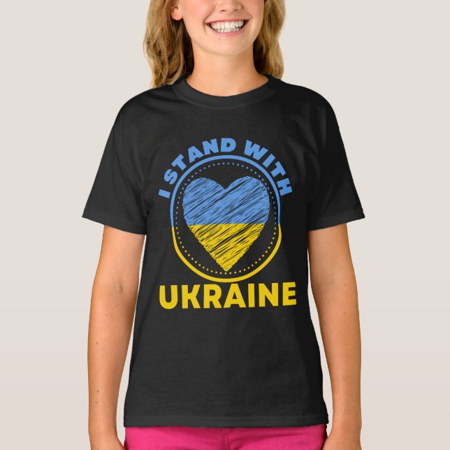 CAMISETA ESTOU COM A UCRÂNIA - APOIO (Frente)