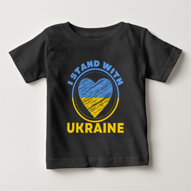 CAMISETA ESTOU COM A UCRÂNIA - APOIO (Frente)