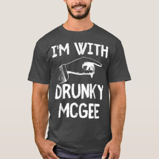 Camiseta Estou com Casais Bêbados, Engraçados, São Patricks
