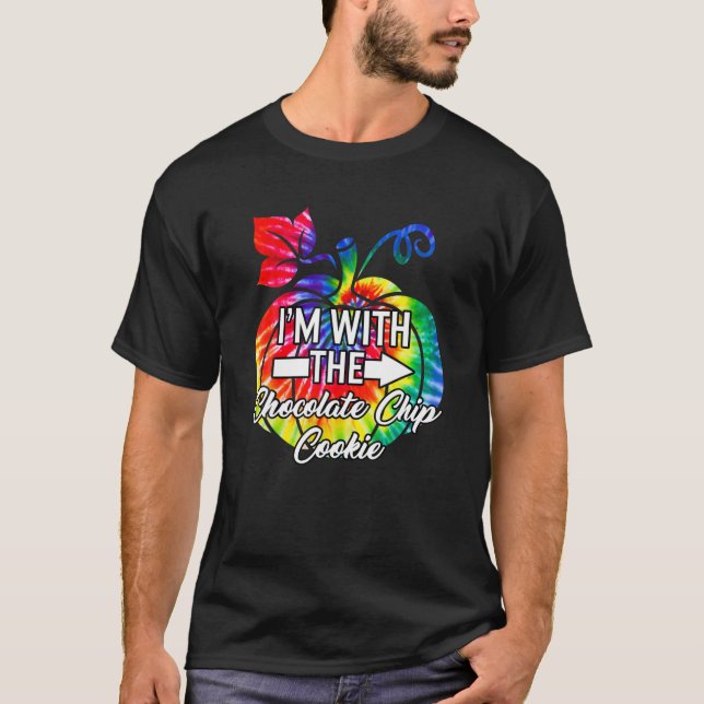 Camiseta Estou com Casal de chocolate Chip Cookie Correspon (Frente)