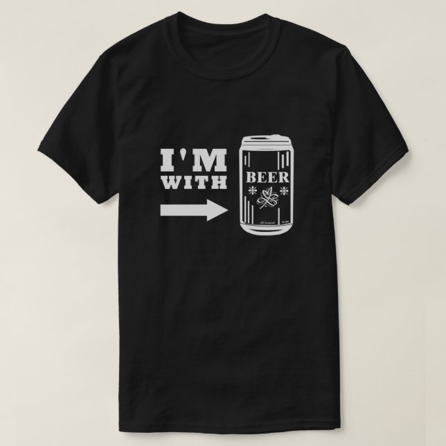 Camiseta Estou com cerveja (Frente do Design)