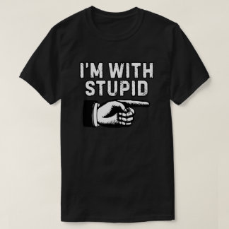 Camiseta Estou com dedo indicador do idiota