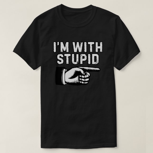 Camiseta Estou com dedo indicador do idiota (Frente do Design)