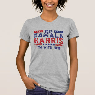Camiseta Estou Com Ela Kamala Vote Para 2024 Presidente Kam