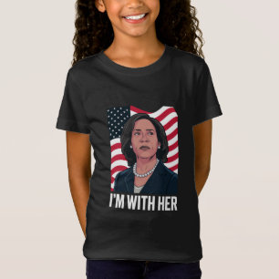Camiseta Estou Com Ela Kamala Vote Para Presidente 2024
