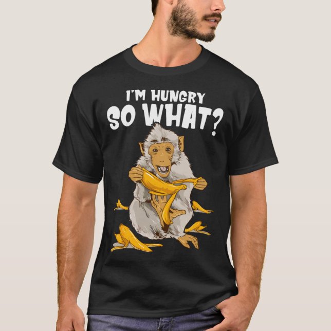 Camiseta Estou com fome, então que animal (Frente)