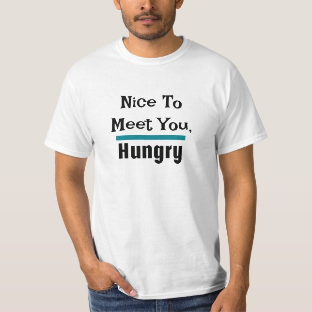 Camiseta Estou com Fome Piada de Pai (Frente)