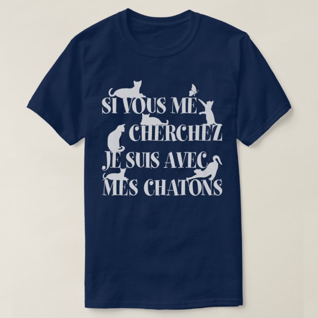 Camiseta Estou com gatinhos de meses  (Frente do Design)